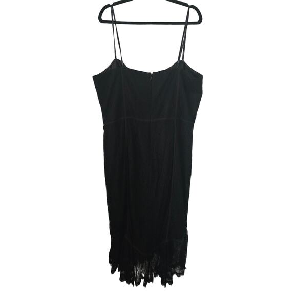 City Chic So Seductive Ruffle Hem Lace Body-con Dress In Black XL 22 MSRP $169 - Picture 3 of 6